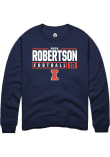 Main image for Hugh Robertson Rally Mens Navy Blue Illinois Fighting Illini NIL Stacked Box Crew Sweatshirt