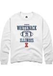 Main image for Hunter Whitenack Rally Mens White Illinois Fighting Illini NIL Sport Icon Crew Sweatshirt