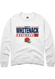 Main image for Hunter Whitenack Rally Mens White Illinois Fighting Illini NIL Stacked Box Crew Sweatshirt