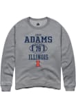 Main image for Isaiah Adams Rally Mens Graphite Illinois Fighting Illini NIL Sport Icon Crew Sweatshirt