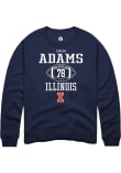Main image for Isaiah Adams Rally Mens Navy Blue Illinois Fighting Illini NIL Sport Icon Crew Sweatshirt