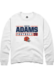 Main image for Isaiah Adams Rally Mens White Illinois Fighting Illini NIL Stacked Box Crew Sweatshirt