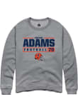 Main image for Isaiah Adams Rally Mens Graphite Illinois Fighting Illini NIL Stacked Box Crew Sweatshirt