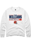 Main image for Isaiah Williams Rally Mens White Illinois Fighting Illini NIL Stacked Box Crew Sweatshirt