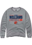 Main image for Isaiah Williams Rally Mens Graphite Illinois Fighting Illini NIL Stacked Box Crew Sweatshirt