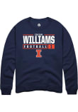 Main image for Isaiah Williams Rally Mens Navy Blue Illinois Fighting Illini NIL Stacked Box Crew Sweatshirt