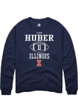 Main image for Jacob Huber Rally Mens Navy Blue Illinois Fighting Illini NIL Sport Icon Crew Sweatshirt