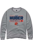 Main image for Jacob Huber Rally Mens Graphite Illinois Fighting Illini NIL Stacked Box Crew Sweatshirt