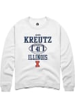Main image for James Kreutz Rally Mens White Illinois Fighting Illini NIL Sport Icon Crew Sweatshirt