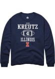 Main image for James Kreutz Rally Mens Navy Blue Illinois Fighting Illini NIL Sport Icon Crew Sweatshirt