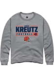 Main image for James Kreutz Rally Mens Graphite Illinois Fighting Illini NIL Stacked Box Crew Sweatshirt