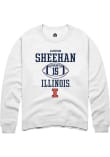Main image for Jameson Sheehan Rally Mens White Illinois Fighting Illini NIL Sport Icon Crew Sweatshirt