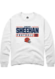 Main image for Jameson Sheehan Rally Mens White Illinois Fighting Illini NIL Stacked Box Crew Sweatshirt