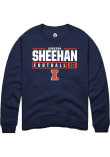 Main image for Jameson Sheehan Rally Mens Navy Blue Illinois Fighting Illini NIL Stacked Box Crew Sweatshirt