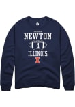 Main image for Jer’Zhan Newton Rally Mens Navy Blue Illinois Fighting Illini NIL Sport Icon Crew Sweatshirt