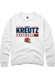Main image for Joshua Kreutz Rally Mens White Illinois Fighting Illini NIL Stacked Box Crew Sweatshirt