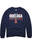 Main image for Kenenna Odeluga Rally Mens Navy Blue Illinois Fighting Illini NIL Stacked Box Crew Sweatshirt
