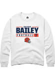 Main image for Matthew Bailey Rally Mens White Illinois Fighting Illini NIL Stacked Box Crew Sweatshirt