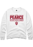 Main image for Drew Pearce Rally Mens White Indiana Hoosiers NIL Stacked Box Crew Sweatshirt