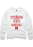 Main image for Gage Stenger Rally Mens White Nebraska Cornhuskers NIL Sport Icon Crew Sweatshirt