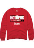 Main image for Samuel Hoiberg Rally Mens Red Nebraska Cornhuskers NIL Stacked Box Crew Sweatshirt