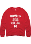 Main image for Jacob Bower Rally Mens Red Nebraska Cornhuskers NIL Sport Icon Crew Sweatshirt