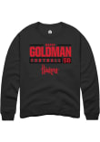 Main image for Mason Goldman Rally Mens Black Nebraska Cornhuskers NIL Stacked Box Crew Sweatshirt