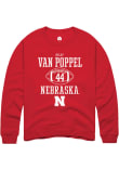 Main image for Riley Van Poppel Rally Mens Red Nebraska Cornhuskers NIL Sport Icon Crew Sweatshirt