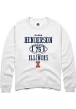 Main image for Brandon Henderson Rally Mens White Illinois Fighting Illini NIL Sport Icon Crew Sweatshirt