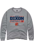 Main image for Collin Dixon Rally Mens Graphite Illinois Fighting Illini NIL Stacked Box Crew Sweatshirt
