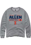 Main image for Cori Allen Rally Mens Graphite Illinois Fighting Illini NIL Stacked Box Crew Sweatshirt