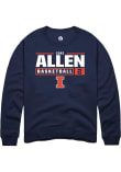 Main image for Cori Allen Rally Mens Navy Blue Illinois Fighting Illini NIL Stacked Box Crew Sweatshirt