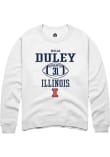 Main image for Declan Duley Rally Mens White Illinois Fighting Illini NIL Sport Icon Crew Sweatshirt