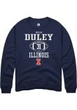 Main image for Declan Duley Rally Mens Navy Blue Illinois Fighting Illini NIL Sport Icon Crew Sweatshirt