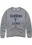 Main image for Destiny Denning Rally Mens Graphite Illinois Fighting Illini NIL Sport Icon Crew Sweatshirt