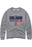 Main image for Dravyn Gibbs-Lawhorn Rally Mens Graphite Illinois Fighting Illini NIL Stacked Box Crew Sweatshirt