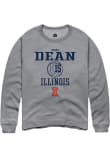 Main image for Gabby Dean Rally Mens Graphite Illinois Fighting Illini NIL Sport Icon Crew Sweatshirt