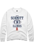 Main image for Johnny  Schmitt Rally Mens White Illinois Fighting Illini NIL Sport Icon Crew Sweatshirt