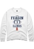 Main image for Kaden Feagin Rally Mens White Illinois Fighting Illini NIL Sport Icon Crew Sweatshirt