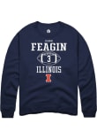 Main image for Kaden Feagin Rally Mens Navy Blue Illinois Fighting Illini NIL Sport Icon Crew Sweatshirt