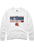 Main image for Kaleb Patterson Rally Mens White Illinois Fighting Illini NIL Stacked Box Crew Sweatshirt
