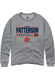 Main image for Kaleb Patterson Rally Mens Graphite Illinois Fighting Illini NIL Stacked Box Crew Sweatshirt