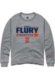 Main image for Kendall Flury Rally Mens Graphite Illinois Fighting Illini NIL Stacked Box Crew Sweatshirt