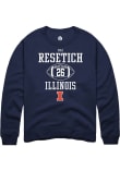 Main image for Mac Resetich Rally Mens Navy Blue Illinois Fighting Illini NIL Sport Icon Crew Sweatshirt