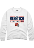 Main image for Mac Resetich Rally Mens White Illinois Fighting Illini NIL Stacked Box Crew Sweatshirt
