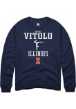 Main image for Madison Vitolo Rally Mens Navy Blue Illinois Fighting Illini NIL Sport Icon Crew Sweatshirt