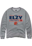 Main image for Malik Elzy Rally Mens Graphite Illinois Fighting Illini NIL Stacked Box Crew Sweatshirt