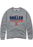 Main image for Mareli Muller Rally Mens Graphite Illinois Fighting Illini NIL Stacked Box Crew Sweatshirt