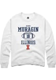 Main image for Mason Muragin Rally Mens White Illinois Fighting Illini NIL Sport Icon Crew Sweatshirt
