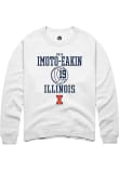 Main image for Maya Imoto-Eakin Rally Mens White Illinois Fighting Illini NIL Sport Icon Crew Sweatshirt